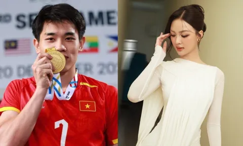 Á hậu vướng tin đồn yêu Đình Bắc có bài đăng gây chú ý sau chiến thắng của U23 Việt Nam