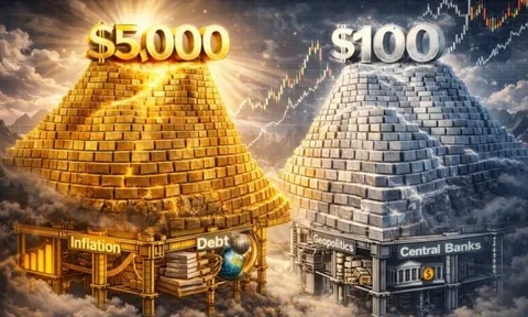 Giá vàng hôm nay 25/1/2026 tăng bền bỉ, Phố Wall lại hào hứng với động lực mạnh mẽ của năm mới, mốc 5.000 USD là 'chuyện nhỏ'