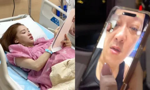 Nhã Phương tự vào viện sinh con khiến Trường Giang chỉ biết bật khóc