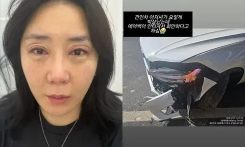 Nữ danh hài Hàn Quốc gặp tai nạn giao thông
