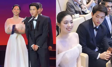 Á hậu Châu Anh chúc mừng U22 Việt Nam, khán giả réo gọi Đình Bắc