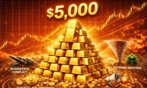 Giá vàng hôm nay 31/1/2026 'rung chuyển và chao đảo', một đợt bán tháo gây sốc, thị trường đang đi ngược những logic truyền thống?