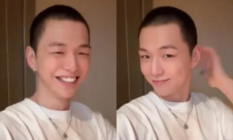 Hình ảnh cạo trọc đầu của Kang Daniel khiến dân tình bất ngờ