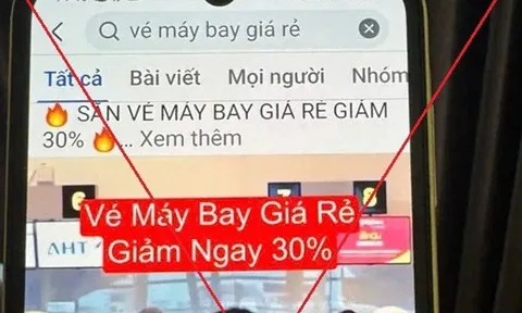 Cảnh giác thủ đoạn lừa đảo "vé máy bay giá rẻ" dịp cận Tết