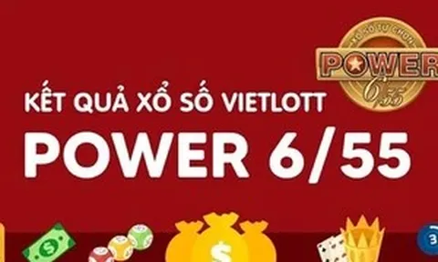 Kết quả xổ số Vietlott 5/2 - Xổ số Vietlott Power 6/55 thứ Năm
