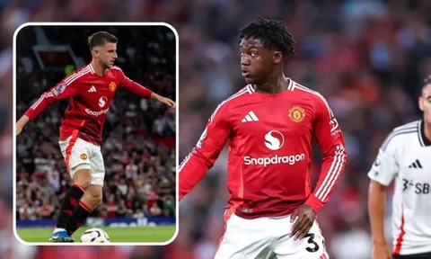 Amorim sai lầm khi đặt Mount ở trên Mainoo