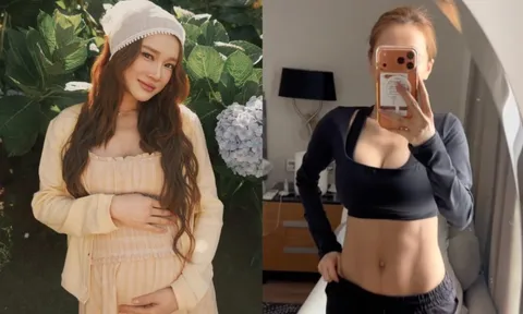 Nhã Phương lấy lại dáng thon, khoe eo nổi rõ múi cơ chỉ sau 14 ngày sinh con lần ba