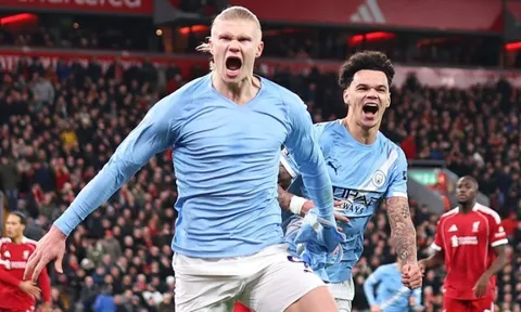 Man City lội ngược dòng ngoạn mục tại Anfield