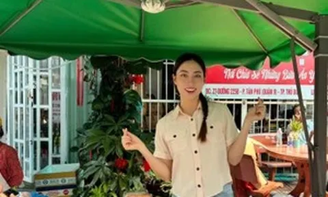 Hoa hậu Lương Thùy Linh nấu cơm tặng bệnh nhi ung bướu