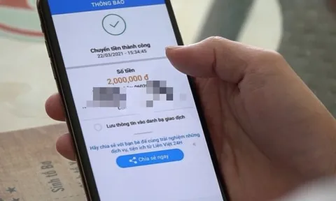 Ngày Tết, chuyển nhầm hơn 1 tỷ đồng vào tài khoản lạ