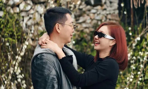 Hương Giang ngọt ngào với chồng hơn 11 tuổi trong ngày Tết