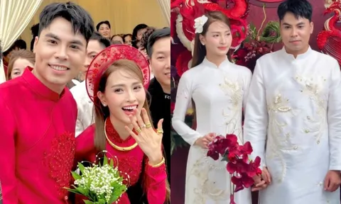 MC Huyền Trang và cầu thủ Đức Huy làm lễ ăn hỏi