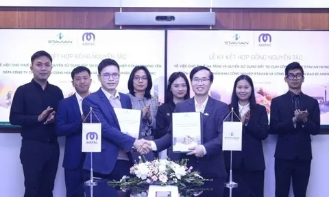 Cụm công nghiệp Stavian Hưng Yên ký thỏa thuận thuê hạ tầng với nhiều doanh nghiệp