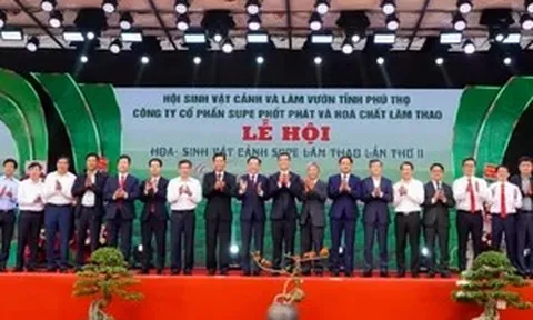 Lễ hội Hoa - Sinh vật cảnh Supe Lâm Thao lan tỏa thông điệp phát triển xanh