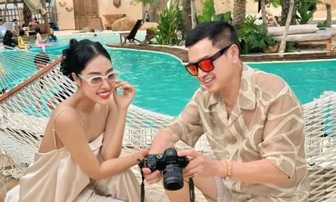 Nghệ sĩ Quang Minh tặng quà xịn cho vợ kém 37 tuổi trước ngày 8/3