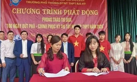 Sĩ tử vùng cao quyết tâm với chiến dịch 100 ngày bứt tốc