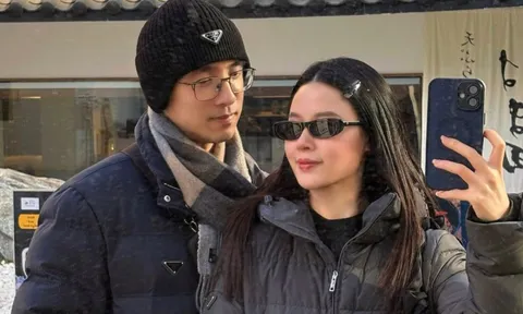 Midu cùng chồng doanh nhân 'xuất ngoại' sau dịp Tết Nguyên đán