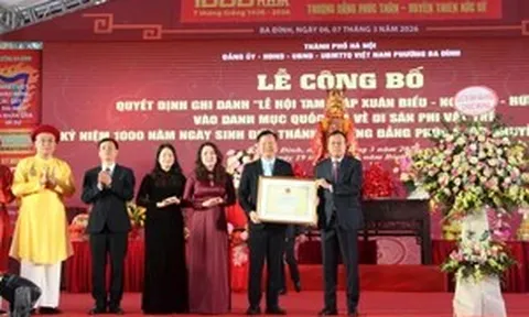 Lễ hội Tam giáp Xuân Biểu - Ngọc Hà - Hữu Tiệp được công nhận Di sản văn hóa phi vật thể