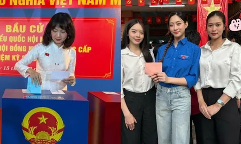 NSND Mỹ Uyên, MC Quyền Linh và dàn sao Việt rộn ràng đi bầu cử: Tự hào ngày hội non sông!