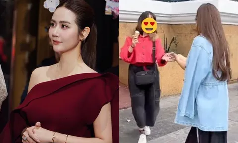 Phản ứng của Huyền Lizzie khi được khán giả lớn tuổi bắt gặp ở Hà Nội