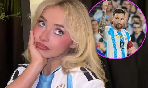 Sabrina Carpenter diện áo Messi gây chú ý tại Nam Mỹ