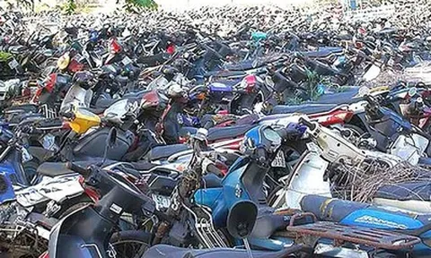 Công an phường Cầu Giấy, Tp.Hà Nội tìm người sở hữu Honda Airblade không biển số