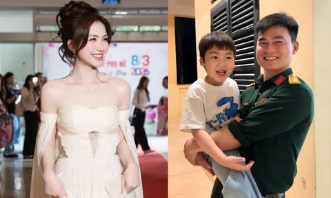 Hòa Minzy thổ lộ nỗi lòng trước khoảnh khắc chồng sắp cưới bế con trai