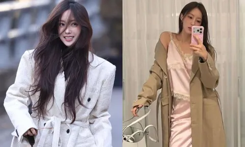 Hyomin (T-ara) tự tin diện váy ngủ ra sân bay