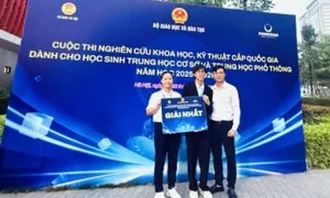 Học sinh Bắc Ninh giành giải Nhất Cuộc thi KHKT quốc gia