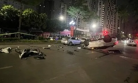 Tạm giữ hình sự tài xế gây tai nạn liên hoàn trên phố Trung Kính