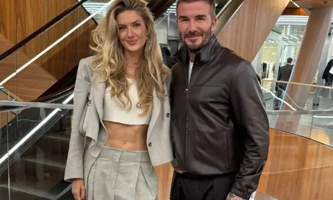 Bài đăng gây bão của Beckham cùng 'nữ thần' điền kinh
