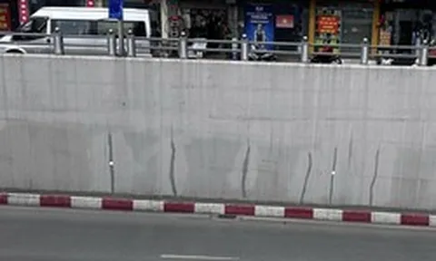 Hà Nội: Yêu cầu xử lý khẩn cấp vết nứt tại hầm chui Lê Văn Lương