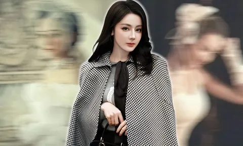 Xôn xao ảnh Địch Lệ Nhiệt Ba mặc váy cưới