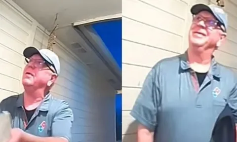 Giao đơn pizza kèm sự tận tâm, shipper lớn tuổi đổi đời gần ngày nghỉ hưu