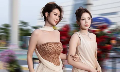 Hoa hậu Thiên Ân tình tứ với Kỳ Duyên giữa chốn đông người, công khai chuyện đưa về nhà