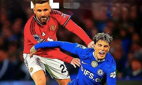 Bài đăng 'triệu view' của Shaw với hình ảnh Garnacho té ngã