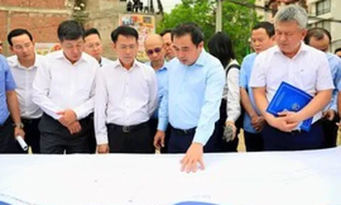 Bí thư Thành ủy Hà Nội Trần Đức Thắng kiểm tra tiến độ các dự án, công trình trọng điểm trên địa bàn Thủ đô