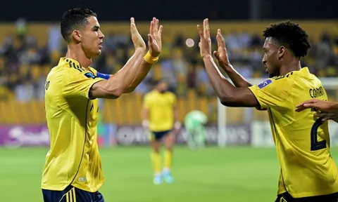 Cách Ronaldo tận hưởng chiến thắng.