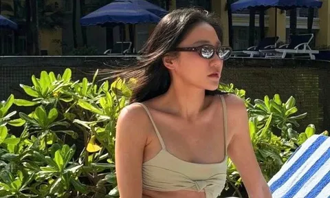 Nữ chính phim 450 tỷ của Trấn Thành mặc áo tắm 2 mảnh, khoe dáng nuột nà quyến rũ