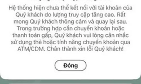 Tối 5/5: Lượng giao dịch tăng cao, Techcombank thông báo quan trọng tới người cần chuyển tiền