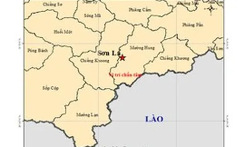 Động đất 4 độ tại xã Mường Hung, tỉnh Sơn La