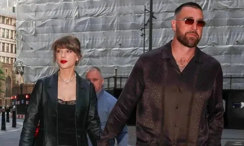Taylor Swift diện áo ren quyến rũ trong buổi hẹn hò với bạn trai