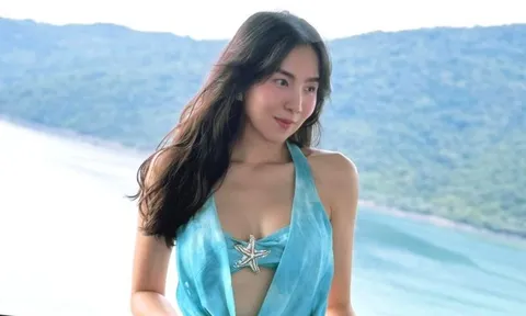 MC Mai Ngọc mặc đồ bơi khoe sắc vóc sau hơn một năm sinh con