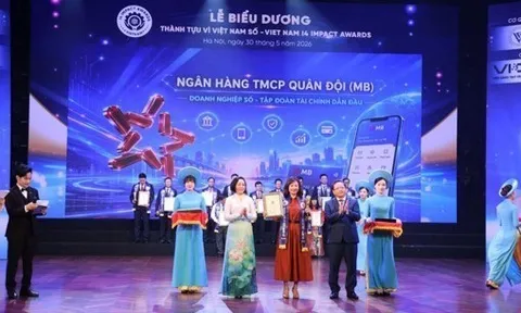 BIZ MBBANK được vinh danh tại Lễ biểu dương thành tựu tác động vì Việt Nam số 2026