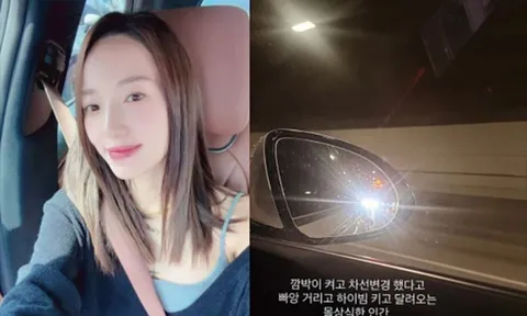 Nữ diễn viên Kim Min Kyung bức xúc vì bị xe khác ép đường trên cao tốc
