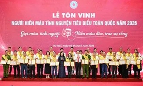 Tôn vinh 100 người hiến máu tình nguyện tiêu biểu năm 2026
