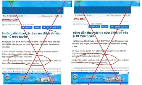 Cảnh báo lừa đảo khi tra cứu điểm thi vào lớp 10, phụ huynh và học sinh cần chú ý