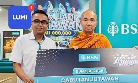 Nhà sư may mắn trúng giải xổ số của ngân hàng