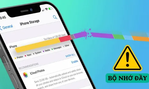 Cách khắc phục điện thoại thường xuyên báo đầy bộ nhớ vừa đơ, vừa chậm