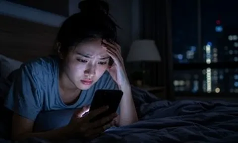 Não bộ bị ‘bào mòn’ bởi thói quen thức khuya lướt điện thoại